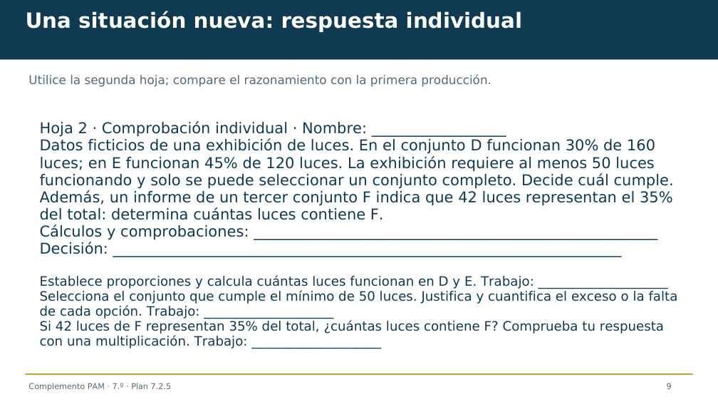 Diapositiva 9 del complemento: Un porcentaje mayor, ¿recupera más material?