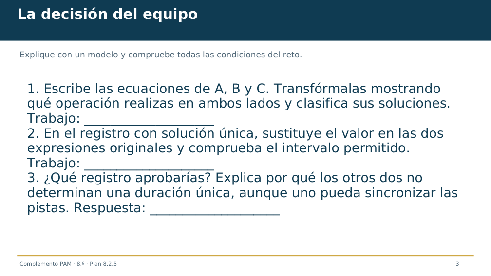 Diapositiva 3 del complemento: ¿Qué registro determina una duración única?