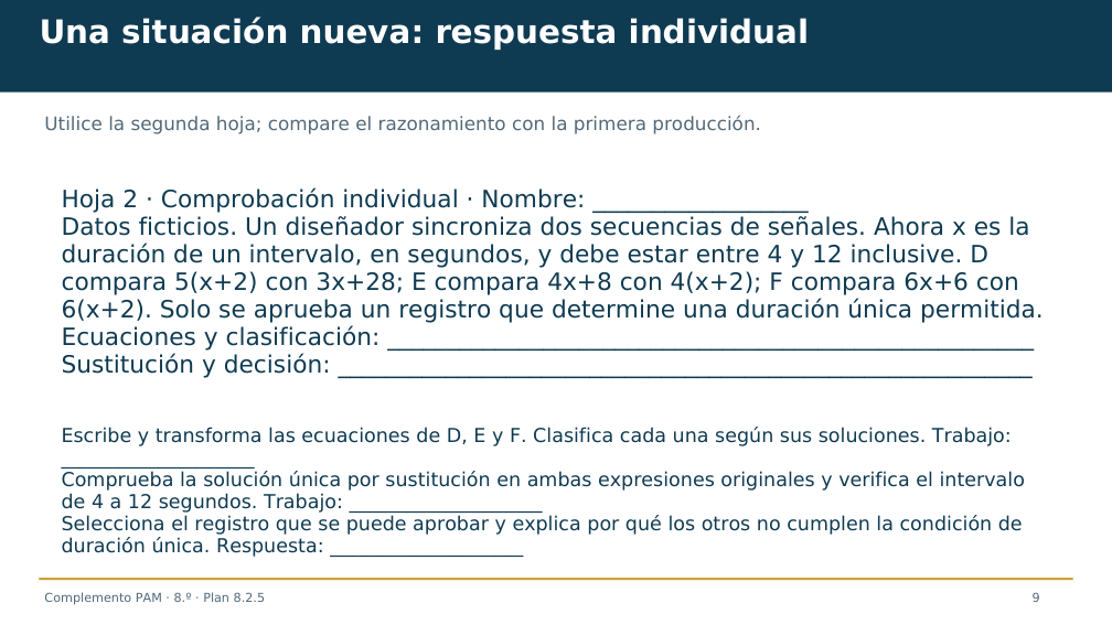 Diapositiva 9 del complemento: ¿Qué registro determina una duración única?